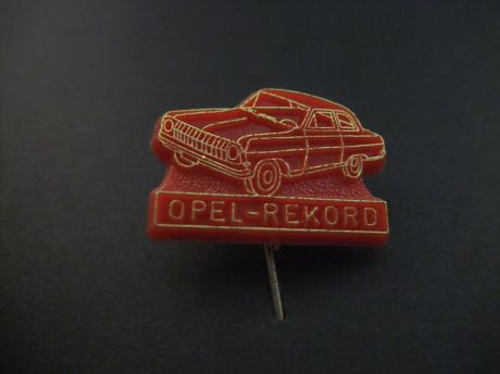 Opel Rekord type B , 1965 rood